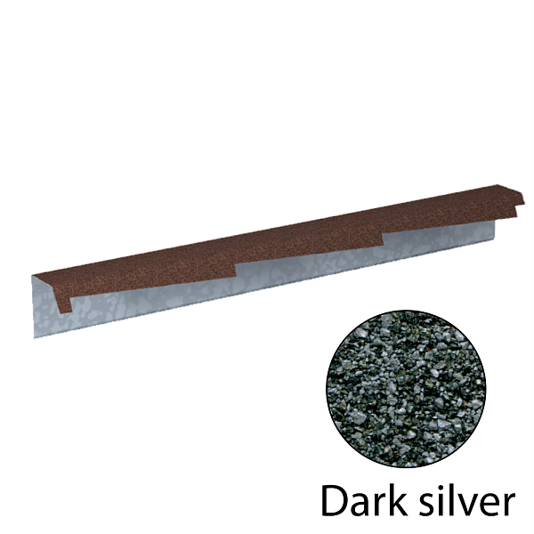 Фронтонная планка резная левая Gerard 1200мм Dark silver