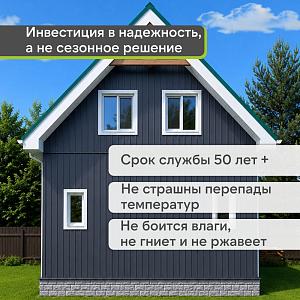 Docke ПРЕМИУМ Вертикальный сайдинг S7 3000х180мм 0,54м2  — Графит