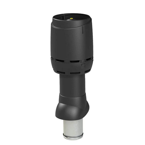 Вентиляционная труба Vilpe FLOW 125/160ИЗ/500 с колпаком (вытяжка) черный 350042