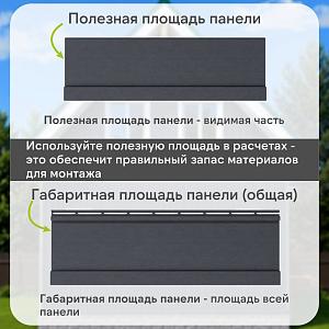 Docke ПРЕМИУМ Вертикальный сайдинг S7 3000х180мм 0,54м2  — Графит