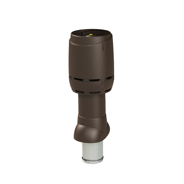 Вентиляционная труба Vilpe FLOW 125/160ИЗ/500 с колпаком (вытяжка) коричневый 350044