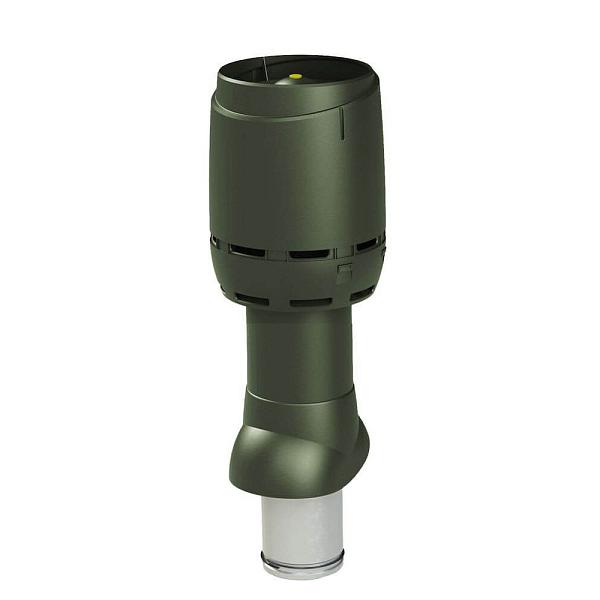 Вентиляционная труба Vilpe FLOW 125/160ИЗ/500 с колпаком (вытяжка) зеленый 350046