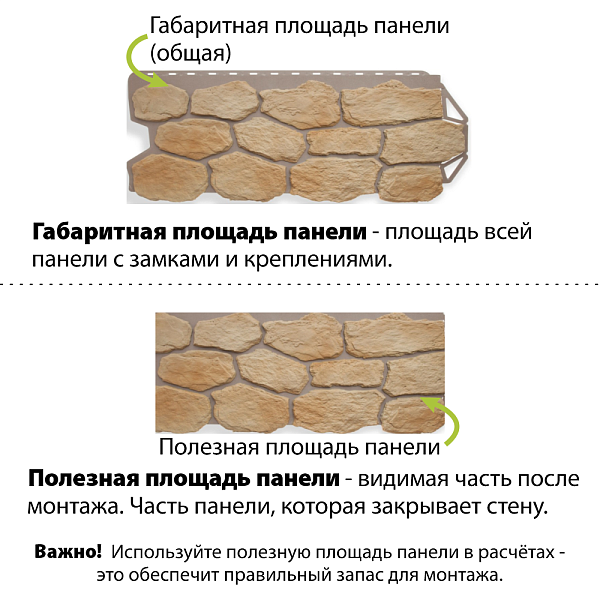 Фасадная панель (бутовый камень) Альта-Профиль 1130х470х27мм 0.45м2 Греческий