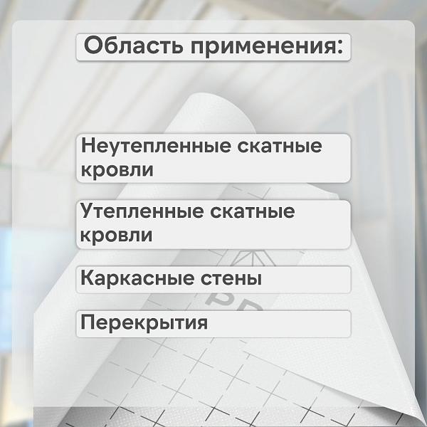 Пленка Изоспан DM гидро-пароизоляция с антиконденсатным покрытием ширина 3200 мм 150м2, рул.